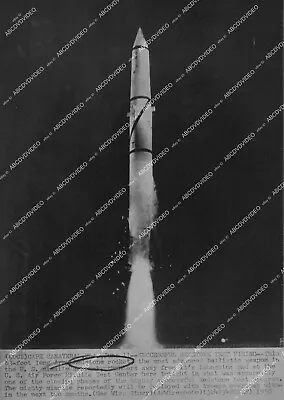 Crp-35195 1958 Military Space Science Tech USAF Redstone Rocket Missile Test Fli • $11.99