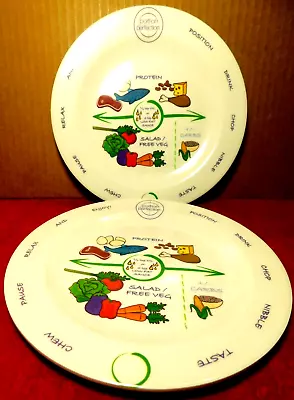 Plates~Portion Diet Perfection Weight Control Portion Diet Measuring Melamine 2 • $10