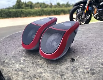 Motorcycle Audio Speakers 15W Wireless Bluetooth MP3 Player Waterproof Travel • $66.92