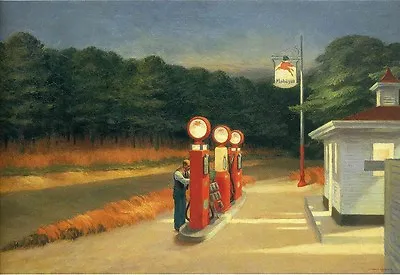 Edward Hopper - Gas Giclee Vintage Wall Art Poster Print Picture Giclee Artwork • £7.99