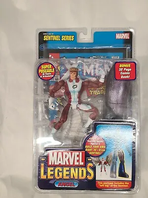 2005 Toy Biz Marvel Legends ANGEL 6” Action Figure Red & White Sentinel BAF • $79.99