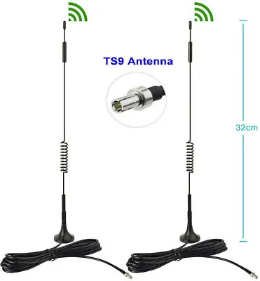 Verizon Jetpack MiFi 8800L LTE Mobile Hotspot Signal Booster Antenna TS9 LTE 2pc • $10.59