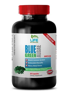 $18.86 • Buy Spirulina Organic Wheat Grass - Klamath BLUE GREEN ALGAE 500mg (1 Bot 60 Caps)