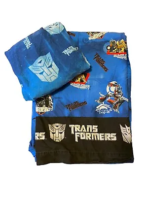 2006 Transformers Twin Fitted And Flat Bed Sheets WASHED • $13.49