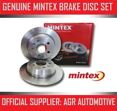 Mintex Rear Brake Discs Mdc1075 For Mercedes Sprinter 308d Lwb 2.1 Td 2000-06 • £63.38