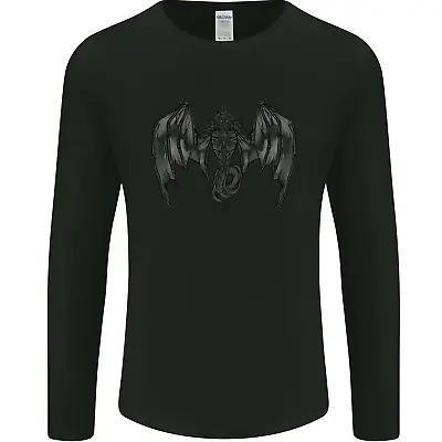 Serpent Dragon Gothic Fantasy Heavy Metal Mens Long Sleeve T-Shirt • £11.99