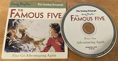 * THE FAMOUS FIVE : Five Go Adventuring Again * Children Audio CD Book Promo EX • £3.99