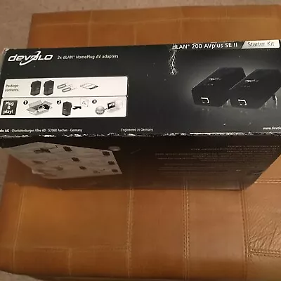 DEVOLO DLAN 200 AVplus Starter Kit 2 X HomePlug • £12