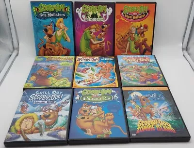 Scooby-Doo Lot Of 9 DVD Movies ZOMBIE Island Chill Out Sea Monsters Pup Named • $24.99