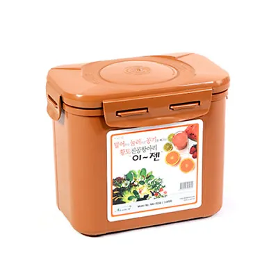 $23.99 • Buy E-Jen Kimchi Sauerkraut Fermentation Container With Inner Lid Brown 0.9G / 3.4L