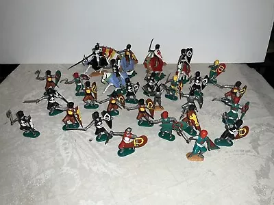 Lot 28 Vintage Timpo Swoppet Medieval Knights Crusaders Transogram • $680