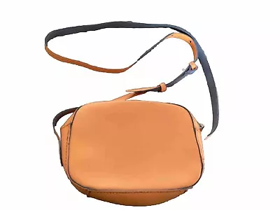 J Crew Orange Fluorescent Small Leather Crossbody Bag • $18