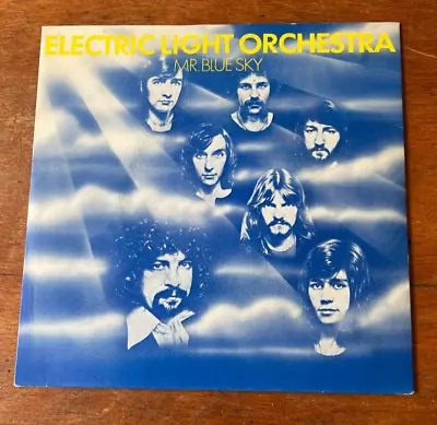 Electric Light Orchestra Mr. Blue Sky Picture Sleeve 45 Blue Vinyl UK Import NM- • $5.50