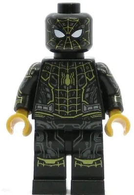 LEGO Super Heroes Minifigure Spider-Man - Black And Gold Suit (Genuine) • $27.33