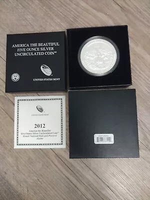 2012-P 5 Oz Silver Burnished ATB Denali W/ Box & COA- BU Collector's Edition • $199.99