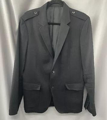 Theory Men's Structured Herringbone Wool & Linen Blazer Jacket Coat Size 40 • $85.99