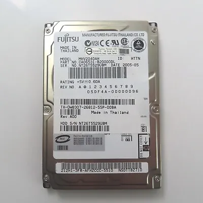 40GB IDE 2.5  9.5mm 5400RPM HDD • £25