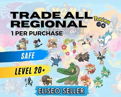 Pokemon Trade Regional GO - Any Regional All Gens - Trade Regional UNOVA / KALOS • $2