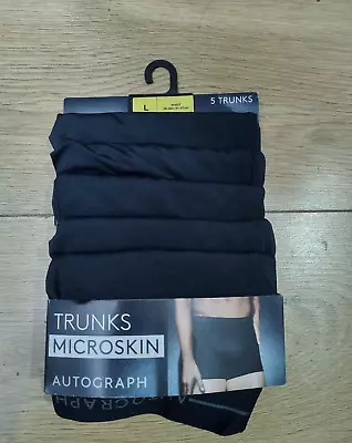 M&s Autograph Microskin 5 Pack Trunks Size (large) Rrp £38 • £26