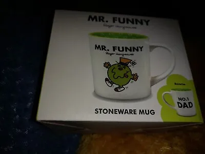 BNIB MR SILLY MUG. Mr MEN. No. 1 Dad. Father's Day Gift? • £6