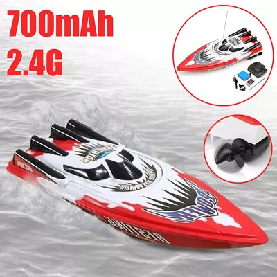 Electric Remote Control Racing Boat Toy Kids High Speed Racing Ship Speed Boat • $28.95