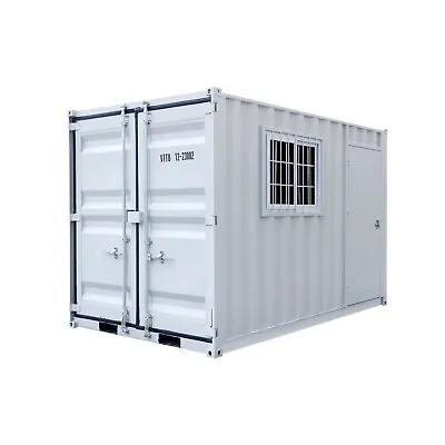 12ft Cargo Shipping Storage Container Conex Office W/Window+2 Door NEW • $6899