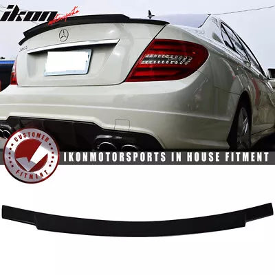 Fits 08-14 Benz C Class W204 Sedan V Style Unpainted Rear Trunk Spoiler Wing ABS • $103.99