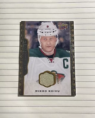 2014-15 Upper Deck Masterpieces Mikko Koivu Memorabilia Game-Used Jersey #69 • $9.41