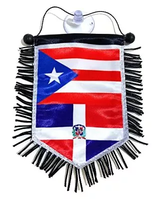 Puerto Rico Flags & Dominican Republic Flags Car Flag Home Decoration Accessory • $23.86