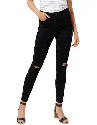 $25 • Buy Forever New Black Cleo High Rise Ankle Grazer Jeans Size 12 NWOT