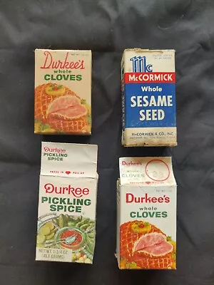 Vintage Durkee's & McCormick Spice Boxes  • $3
