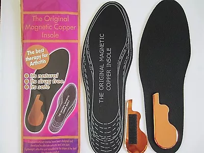 £20.99 • Buy Magnetic Copper Shoe Insoles/inserts Arthritis/joint Pain Relief Etc Mens/ladies