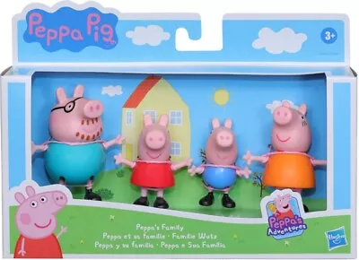 Peppa Pig Peppa's Family Adventures 4 Pack Figure BRAND NEW UK • £12.99