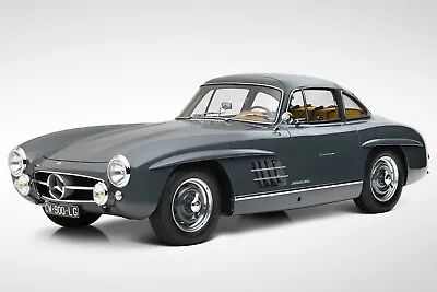 Gullwing Mercedes 1955 300 SL Coupe 4k Poster 24x36 Inch • $25