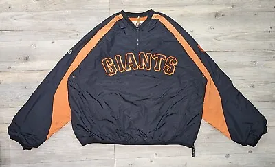 San Francisco Giants 1/4 Zip Majestic Jacket MLB Authentic Collection • $29.99