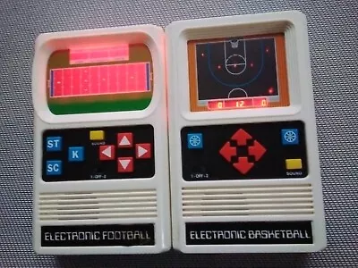 Electronic Handheld Football Games • $50