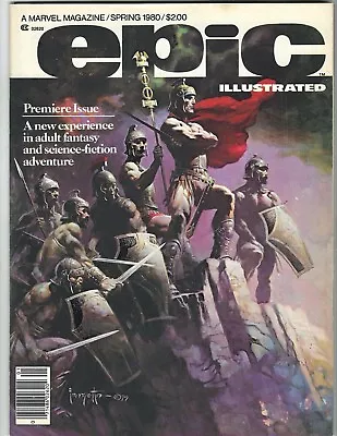 Epic Illustrated #1 Spring 1980 Marvel Unread Beauty! Frank Frazetta Cover Art • $29.99