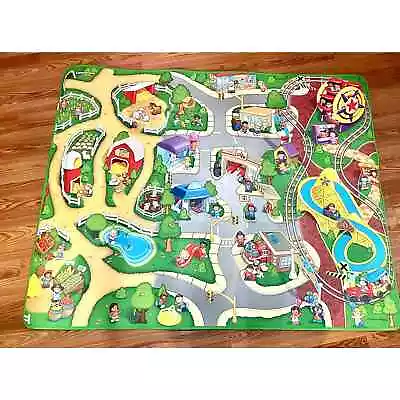 Fisher-Price Mega Mat With 3 Vehicles 9 Figures • $45