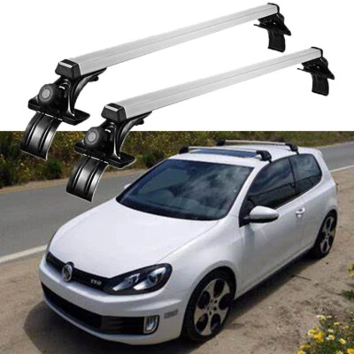 $138.86 • Buy Car Top Roof Rack Cross Bar Cargo Luggage Carrier Aluminum For VW Golf Jetta MK6
