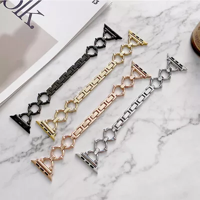 $30.99 • Buy Stainless Steel Bracelet IWatch Strap Apple Watch Band Series 7 SE 6 5 4 3 40/44