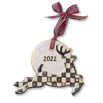 Brand New Mackenzie Childs Courtly Check Stag Ornament • $75