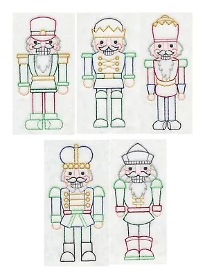 Vintage Christmas Nutcrackers Embroidered  10 Quilt Blocks ** • $45