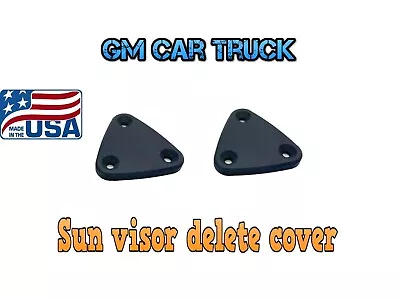 Black Sun Visor Delete Blank Plates GM / Chevrolet Chevrolet Camaro 1982-2002  • $12.99