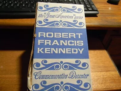 Robert Francis Kennedy Commemorative Decanter Bottle Carnival Glass W/box. • $12