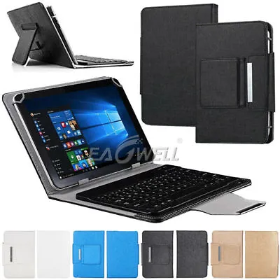 For Universal 7 8  10.1  Tablet PC Leather Case Bluetooth Keyboard Stand Cover • $20.65