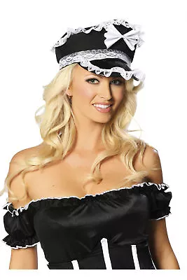 Sexy Adult Women Server Cop Style Maid Hat Halloween Outfit Accessory • $5.01