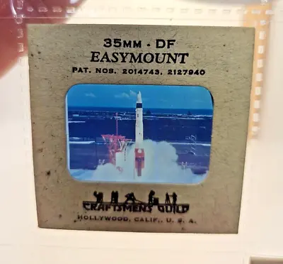 Original Slide Of Military Action - USAF ICBM Missile Test Launch #1 • $2.50