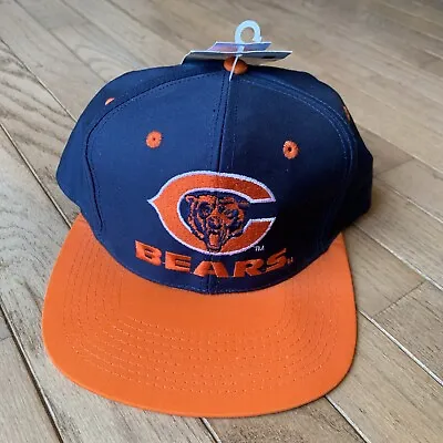 Vintage 90s NFL Chicago Bears Eastport Snapback Embroidered Hat Cap Deadstock • $32.99