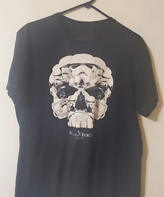 Marc Eckō Star Wars Graphic T Shirt LG Blk Storm Trooper Skull Darth Vader HTF • $29.95
