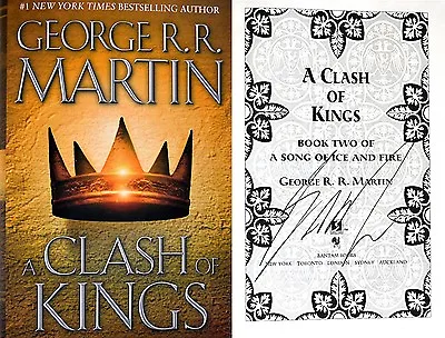 George R.R. Martin~SIGNED~A Clash Of Kings~1st Ed HC~BEAUTIFUL + PHOTOS!!! • $153.95